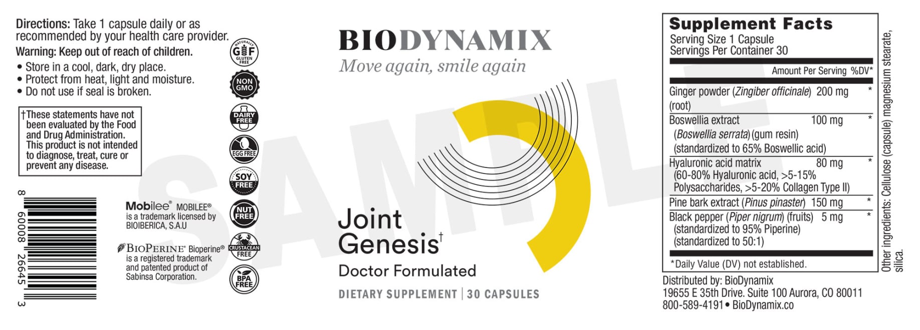 Biodynamix joint genesis